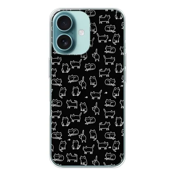 Чехол с принтом «Меленькие котики» для iPhone 16