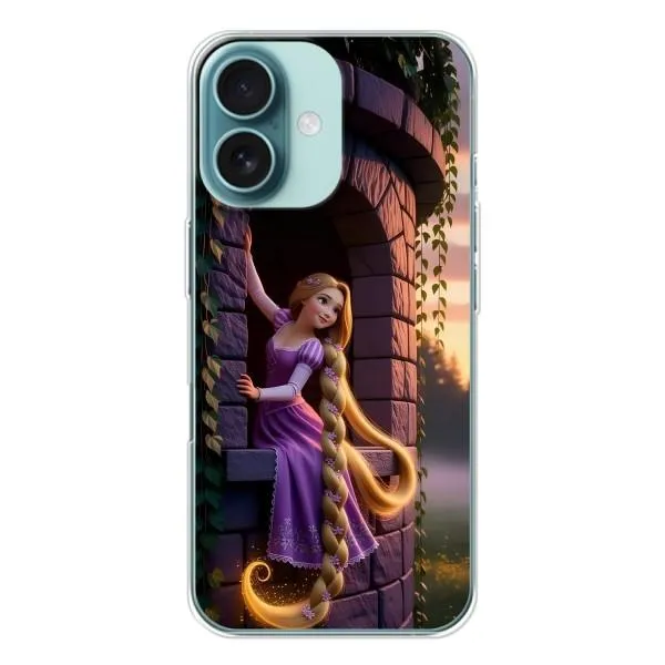 Чехол с принтом «Рапунцель на башне» для iPhone 16