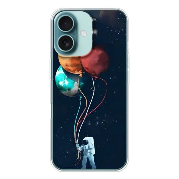 Чехол с принтом «Планеты шарики» для iPhone 16