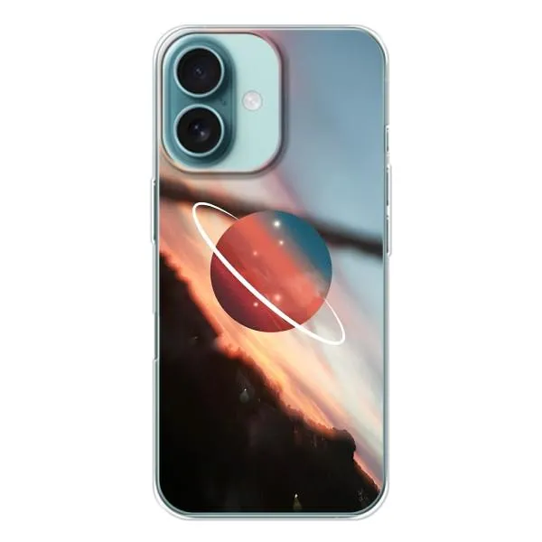 Чехол с принтом «Сатурн» для iPhone 16