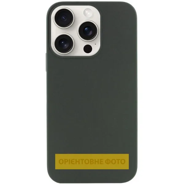 Чехол Silk (AA) NO LOGO with Magnetic Fit для Apple iPhone 16e / 17e (6.1") — Зеленый Чехол Silk (AA) NO LOGO with Magnetic Fit для Apple iPhone 16e / 17e (6.1") — Зеленый