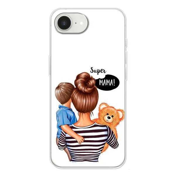 Чехол с принтом «Мама с сыном» для iPhone 16e Чехол с принтом «Мама с сыном» для iPhone 16e