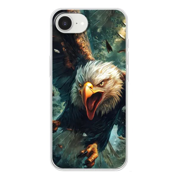 Чехол с принтом «Орел в полете» для iPhone 16e Чехол с принтом «Орел в полете» для iPhone 16e