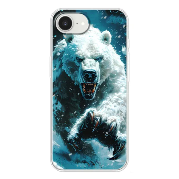 Чехол с принтом «Полярный медведь» для iPhone 16e Чехол с принтом «Полярный медведь» для iPhone 16e