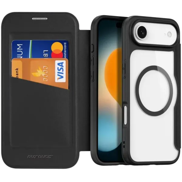 Чехол-книжка Dux Ducis Skin X Pro with Magnetic Fit для Apple iPhone 17 Air (6.5") — Черный — фото 2 Чехол-книжка Dux Ducis Skin X Pro with Magnetic Fit для Apple iPhone 17 Air (6.5") — Черный — фото 2