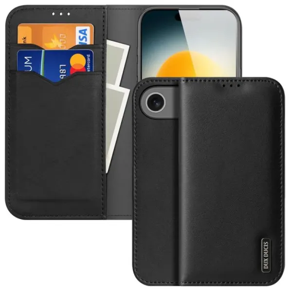 Чехол-книжка Dux Ducis Hivo для Apple iPhone 17 Air (6.5") — Черный — фото 2 Чехол-книжка Dux Ducis Hivo для Apple iPhone 17 Air (6.5") — Черный — фото 2
