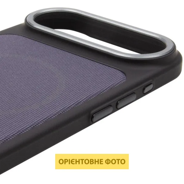 Чехол PC Textile Hybrid with Magnetic Fit для Apple iPhone 17 Air (6.5") — Черный — фото 5