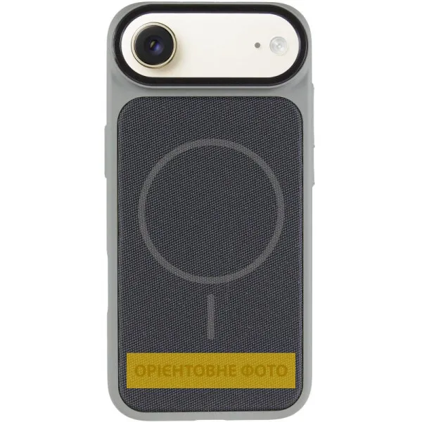 Чехол PC Textile Hybrid with Magnetic Fit для Apple iPhone 17 Air (6.5") — Серый — фото 4