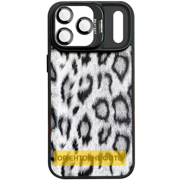 Чехол TPU+PC Wild Leopard with Magnetic Fit and Lens для Apple iPhone 17 Air (6.5") — Черный — фото 1