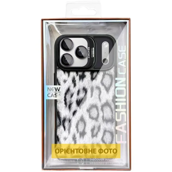 Чехол TPU+PC Wild Leopard with Magnetic Fit and Lens для Apple iPhone 17 Air (6.5") — Черный — фото 2