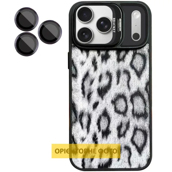 Чехол TPU+PC Wild Leopard with Magnetic Fit and Lens для Apple iPhone 17 Air (6.5") — Черный — фото 3