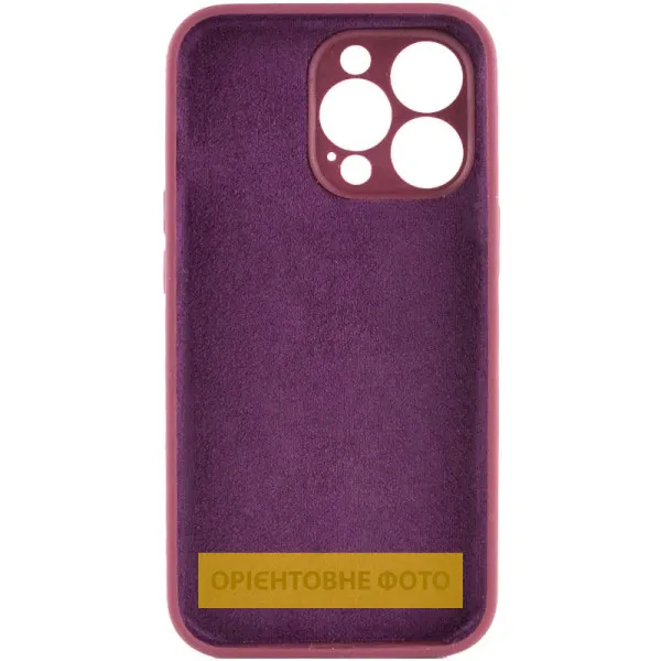 Чехол Silk Full Camera Protective (AA) NO LOGO для Apple iPhone 17 Air (6.5") — Бордовый — фото 3