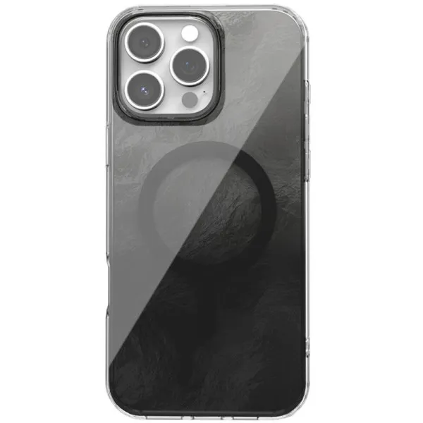 Чехол TPU Shiny Mountain Magnetic Fit для Apple iPhone 17 Pro Max (6.9") — Черный — фото 1