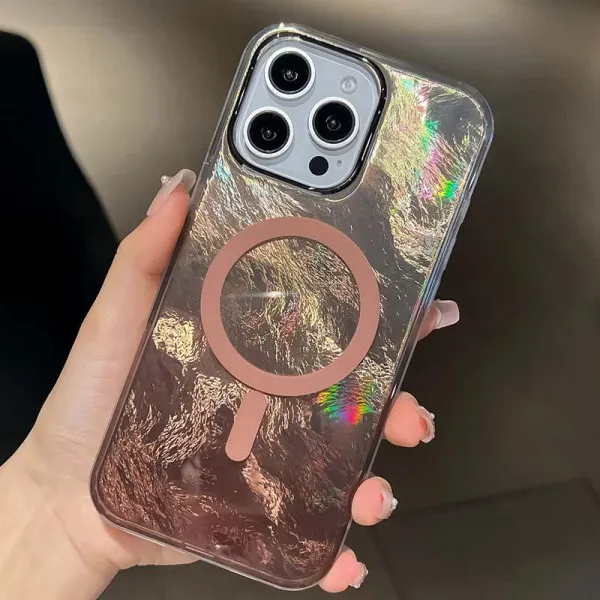 Чехол TPU Shiny Mountain Magnetic Fit для Apple iPhone 17 Pro Max (6.9") — Коричневый — фото 4 Чехол TPU Shiny Mountain Magnetic Fit для Apple iPhone 17 Pro Max (6.9") — Коричневый — фото 4
