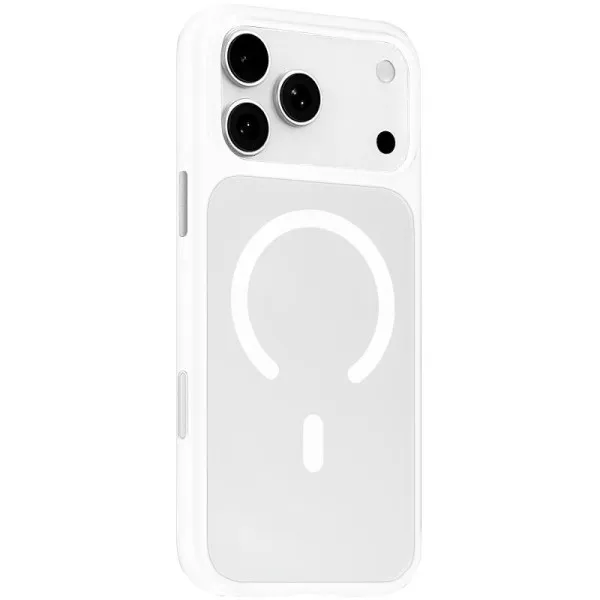 TPU+PC чехол Blueo Skin Friendly Frosted with Magnetic Fit для Apple iPhone 17 Pro Max / 18 Pro Max — Белый