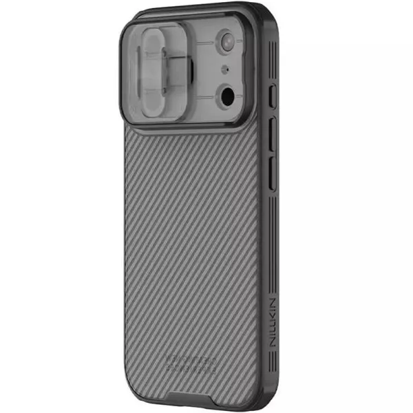 Карбоновая накладка Nillkin CamShield Pro для Apple iPhone 17 Pro Max / 18 Pro Max (6.9") — Черный — фото 3 Карбоновая накладка Nillkin CamShield Pro для Apple iPhone 17 Pro Max / 18 Pro Max (6.9") — Черный — фото 3