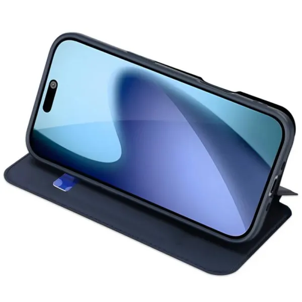 Чехол-книжка Dux Ducis с карманом для визиток для Apple iPhone 17 Pro Max (6.9") — Синий — фото 2 Чехол-книжка Dux Ducis с карманом для визиток для Apple iPhone 17 Pro Max (6.9") — Синий — фото 2