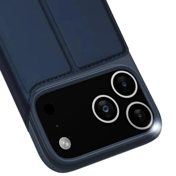 Чехол-книжка Dux Ducis с карманом для визиток для Apple iPhone 17 Pro Max (6.9") — Синий — фото 5 Чехол-книжка Dux Ducis с карманом для визиток для Apple iPhone 17 Pro Max (6.9") — Синий — фото 5