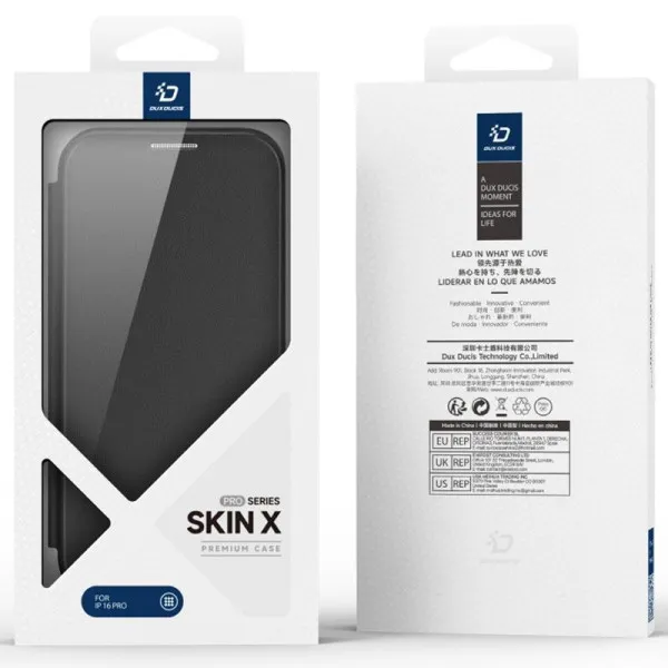 Чехол-книжка Dux Ducis Skin X Pro with Magnetic Fit для Apple iPhone 17 Pro Max (6.9") — Черный — фото 4