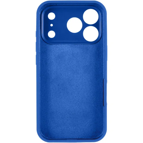 Чехол Silk Full Camera Protective (AA) NO LOGO для Apple iPhone 17 Pro Max (6.9") — Синий — фото 3 Чехол Silk Full Camera Protective (AA) NO LOGO для Apple iPhone 17 Pro Max (6.9") — Синий — фото 3