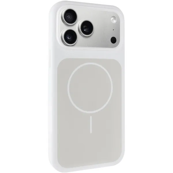 Чехол Silk Duo Color (AA) NO LOGO with Magnetic Fit для Apple iPhone 17 Pro Max (6.9") — Белый — фото 1