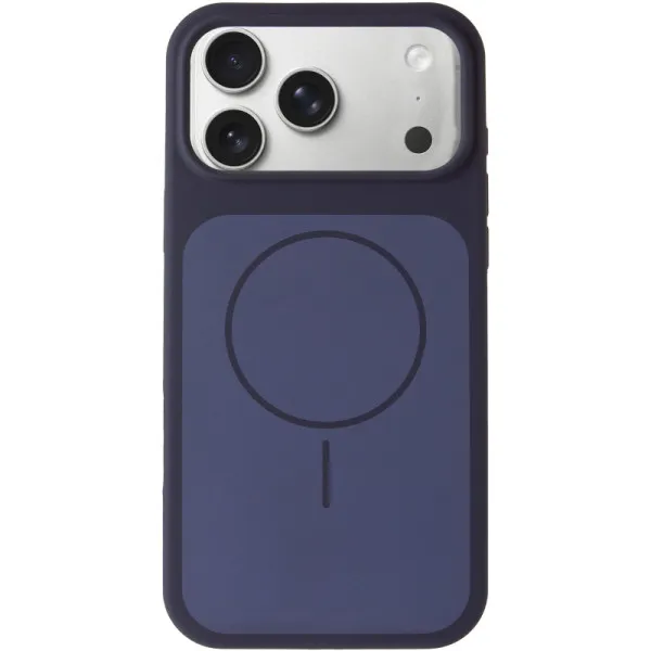 Чехол Silk Duo Color (AA) NO LOGO with Magnetic Fit для Apple iPhone 17 Pro Max (6.9") — Темно-синий — фото 2