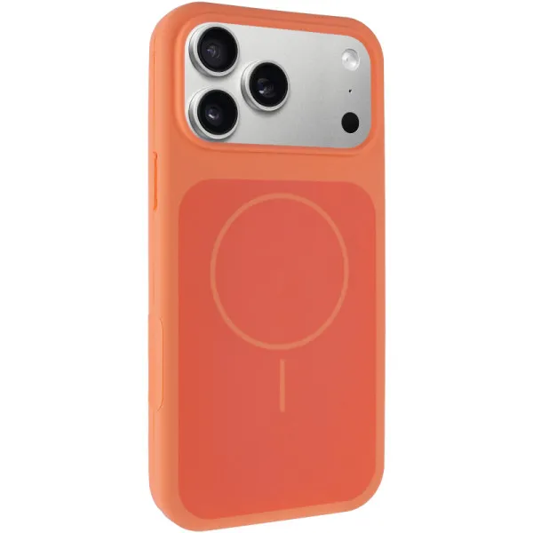 Чехол Silk Duo Color (AA) NO LOGO with Magnetic Fit для Apple iPhone 17 Pro Max (6.9") — Оранжевый — фото 1