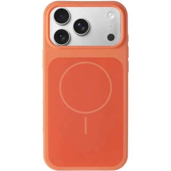Чехол Silk Duo Color (AA) NO LOGO with Magnetic Fit для Apple iPhone 17 Pro Max (6.9") — Оранжевый — фото 2