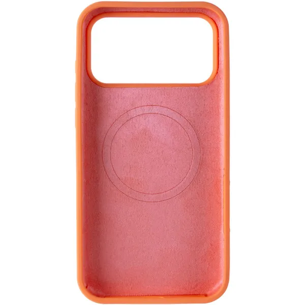 Чехол Silk Duo Color (AA) NO LOGO with Magnetic Fit для Apple iPhone 17 Pro Max (6.9") — Оранжевый — фото 3