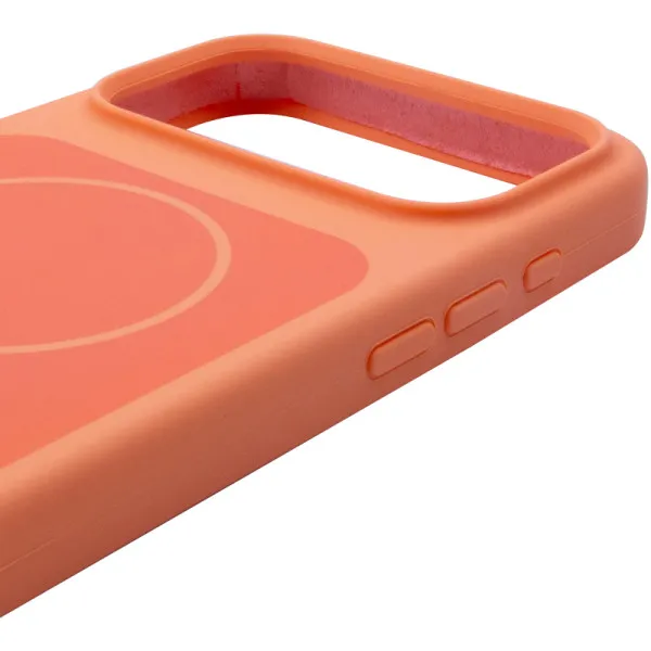 Чехол Silk Duo Color (AA) NO LOGO with Magnetic Fit для Apple iPhone 17 Pro Max (6.9") — Оранжевый — фото 4