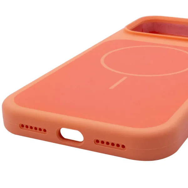 Чехол Silk Duo Color (AA) NO LOGO with Magnetic Fit для Apple iPhone 17 Pro Max (6.9") — Оранжевый — фото 5