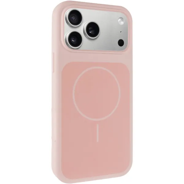 Чехол Silk Duo Color (AA) NO LOGO with Magnetic Fit для Apple iPhone 17 Pro Max (6.9") — Розовый — фото 1