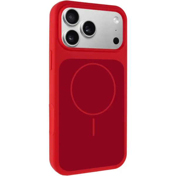 Чехол Silk Duo Color (AA) NO LOGO with Magnetic Fit для Apple iPhone 17 Pro Max (6.9") — Красный — фото 1