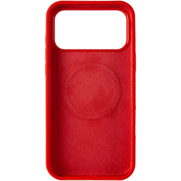 Чехол Silk Duo Color (AA) NO LOGO with Magnetic Fit для Apple iPhone 17 Pro Max (6.9") — Красный — фото 3