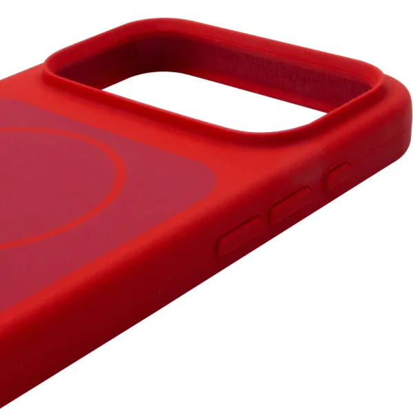 Чехол Silk Duo Color (AA) NO LOGO with Magnetic Fit для Apple iPhone 17 Pro Max (6.9") — Красный — фото 4