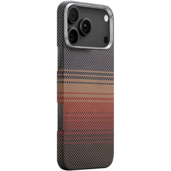 Чехол PC Carbon Protection Slim with Magnetic Fit для Apple iPhone 17 Pro Max / 18 Pro Max (6.9") — Красный — фото 2