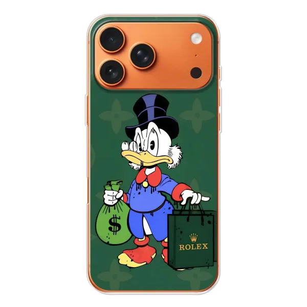 Чехол с принтом «Богатая Утка» для iPhone 17 Pro Max Чехол с принтом «Богатая Утка» для iPhone 17 Pro Max