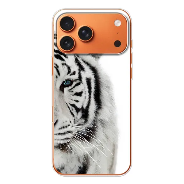 Чехол с принтом «Белый Тигр» для iPhone 17 Pro Max