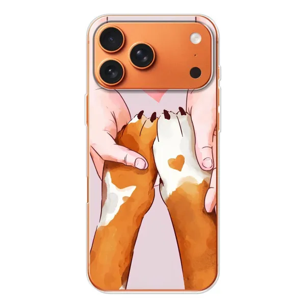 Чехол с принтом «Любовь к собакам» для iPhone 17 Pro Max