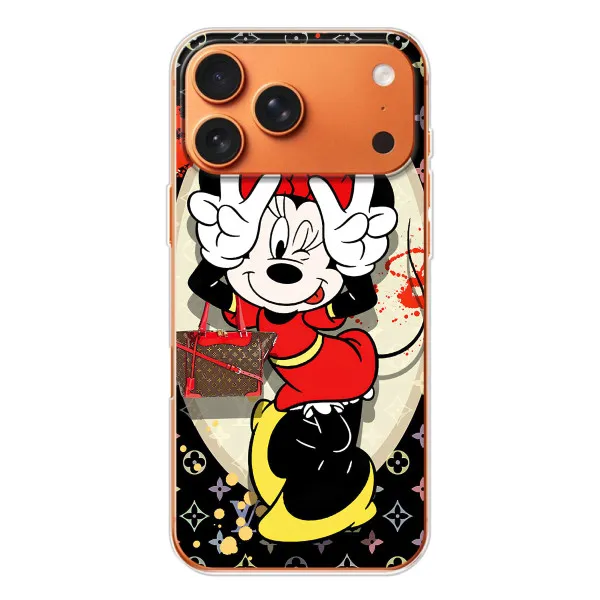 Чехол с принтом «Минни peace» для iPhone 17 Pro Max