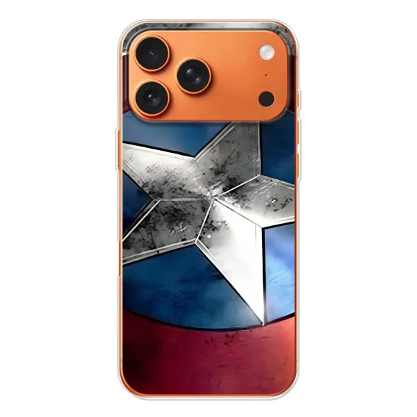 Чехол с принтом «Щит Капитана Америки» для iPhone 17 Pro Max