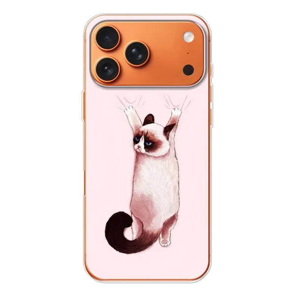 Чохол з принтом «Котик падає» для iPhone 17 Pro Max