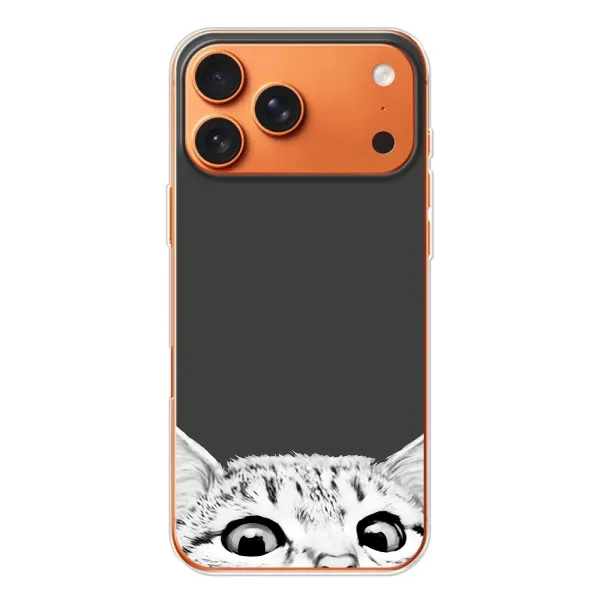 Чохол з принтом «Виглядає котик» для iPhone 17 Pro Max