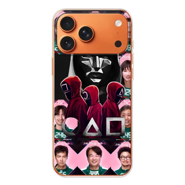 Чехол с принтом «Участники Игра кальмара» для iPhone 17 Pro Max Чехол с принтом «Участники Игра кальмара» для iPhone 17 Pro Max