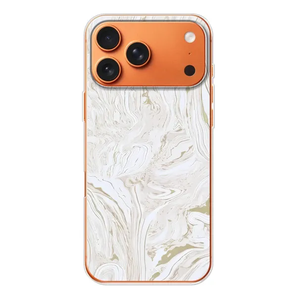 Чехол с принтом «Белый мрамор» для iPhone 17 Pro Max