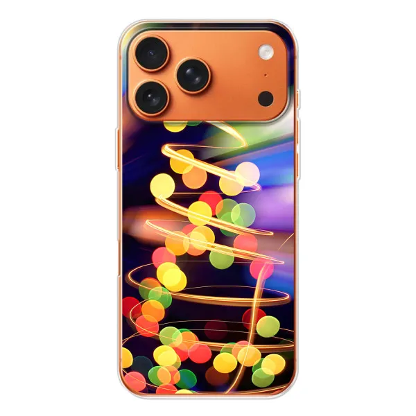 Чехол с принтом «Елка с гирлянд» для iPhone 17 Pro Max