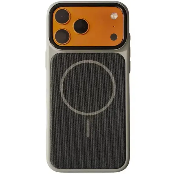 Чохол PC Textile Hybrid with Magnetic Fit для Apple iPhone 17 Pro (6.3") — Сірий — фото 1