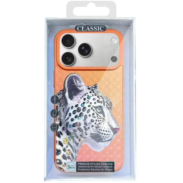 Чохол TPU+PC Crystal Hunt with Magnetic Fit для Apple iPhone 17 Pro (6.3") — Помаранчевий — фото 2 Чохол TPU+PC Crystal Hunt with Magnetic Fit для Apple iPhone 17 Pro (6.3") — Помаранчевий — фото 2
