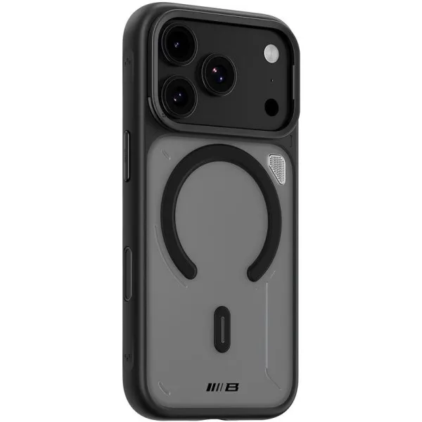 TPU+PC чехол Blueo Frosted Heat Dissip. with MagSafe для Apple iPhone 17 Pro / 18 Pro (6.3") — Черный — фото 1