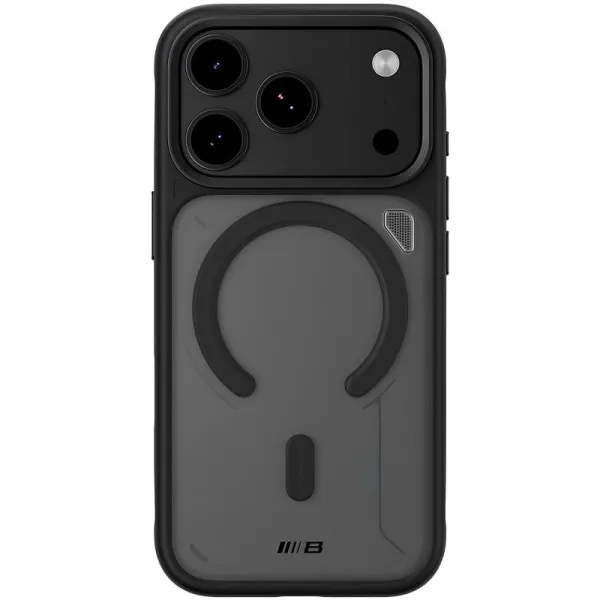 TPU+PC чехол Blueo Frosted Heat Dissip. with MagSafe для Apple iPhone 17 Pro / 18 Pro (6.3") — Черный — фото 2